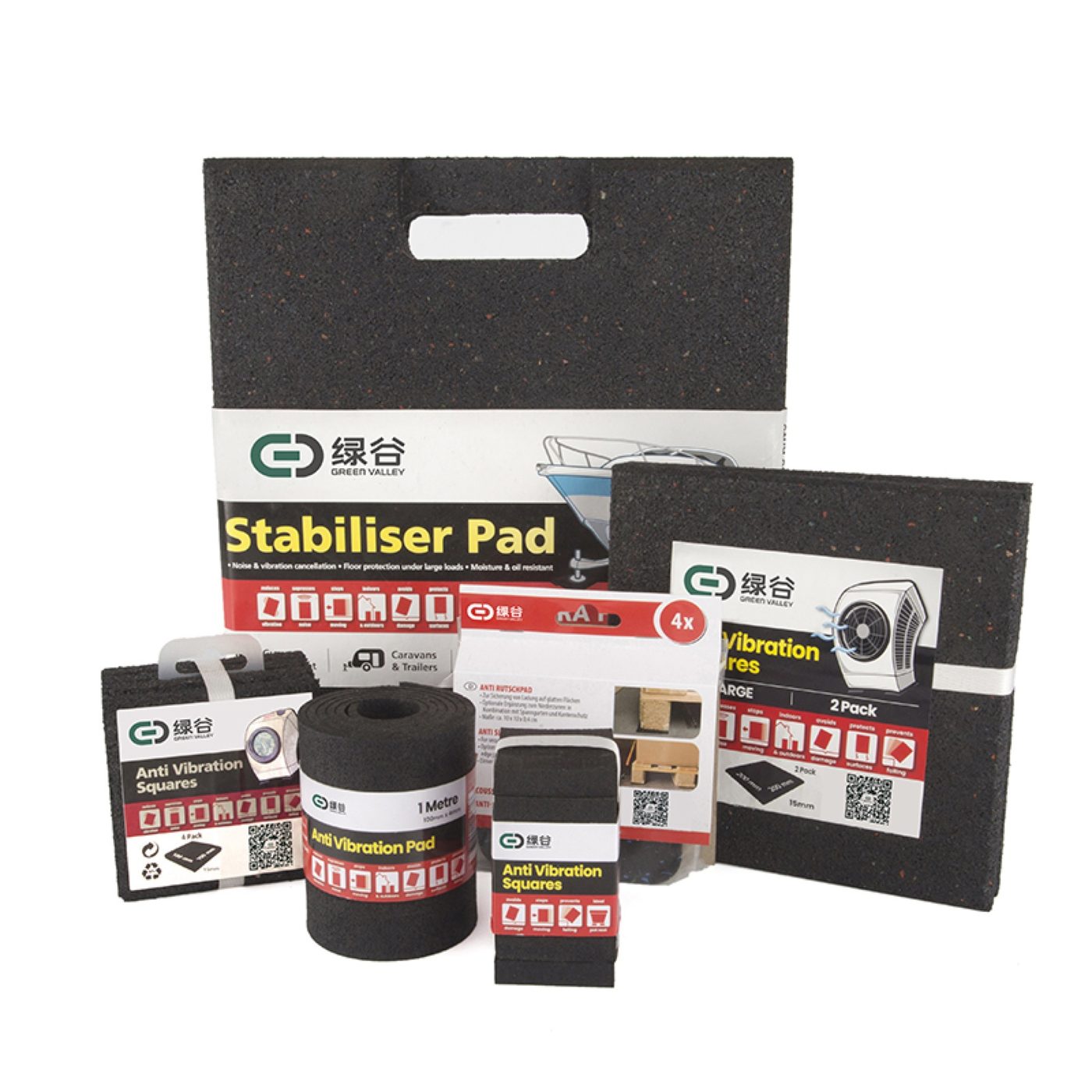300x350x45mm Shockproof Rubber Pad thumb 2