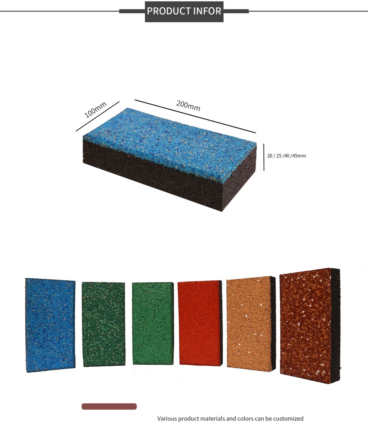 Brick Tile(T-GR-B-EBS) detailed technical sheet 5