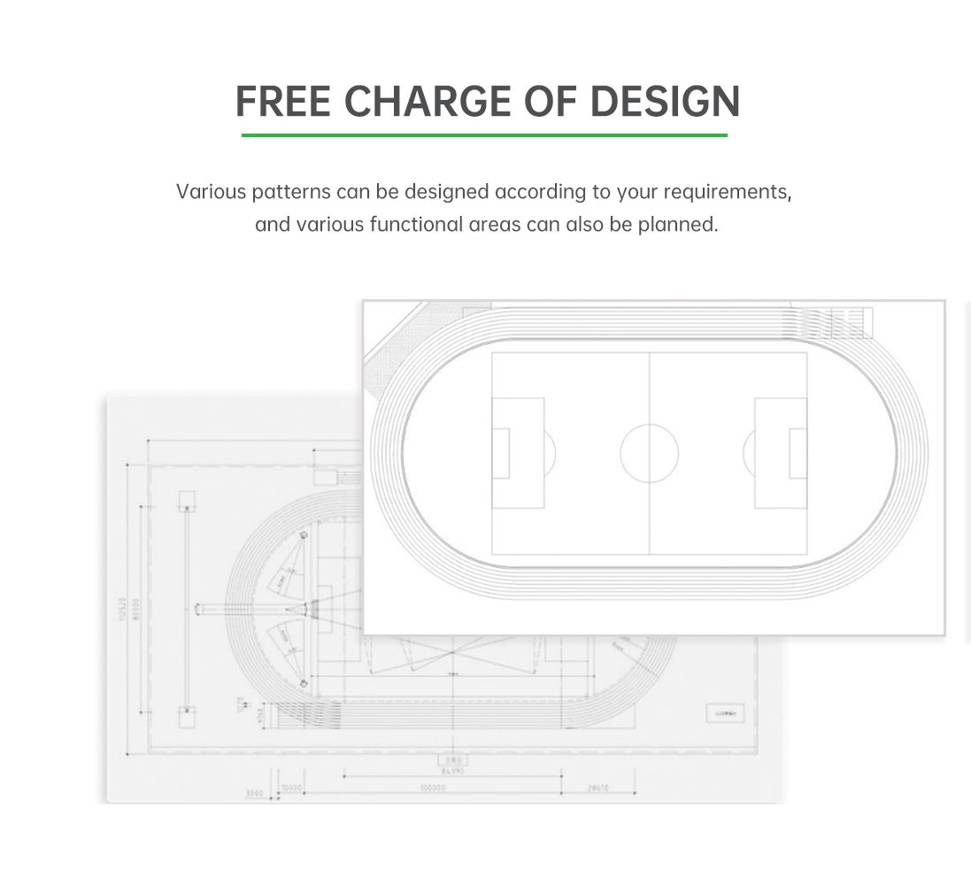 Mixed-type athletic track detailed technical sheet 4