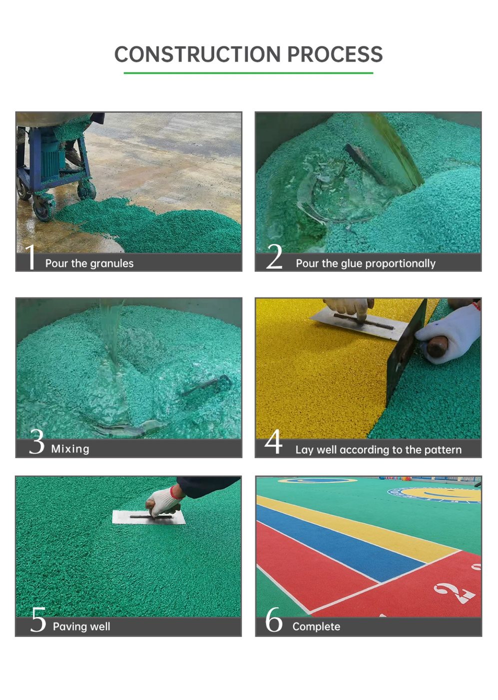Mixed-type athletic track detailed technical sheet 5