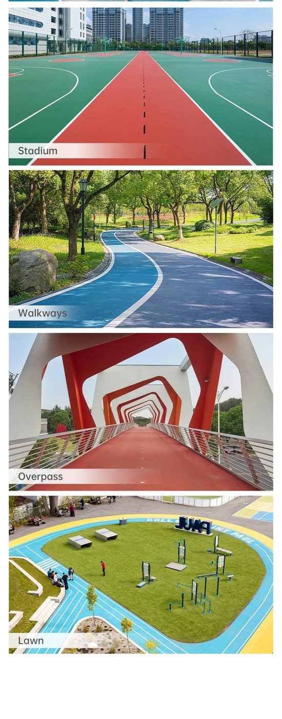 Mixed-type athletic track detailed technical sheet 7