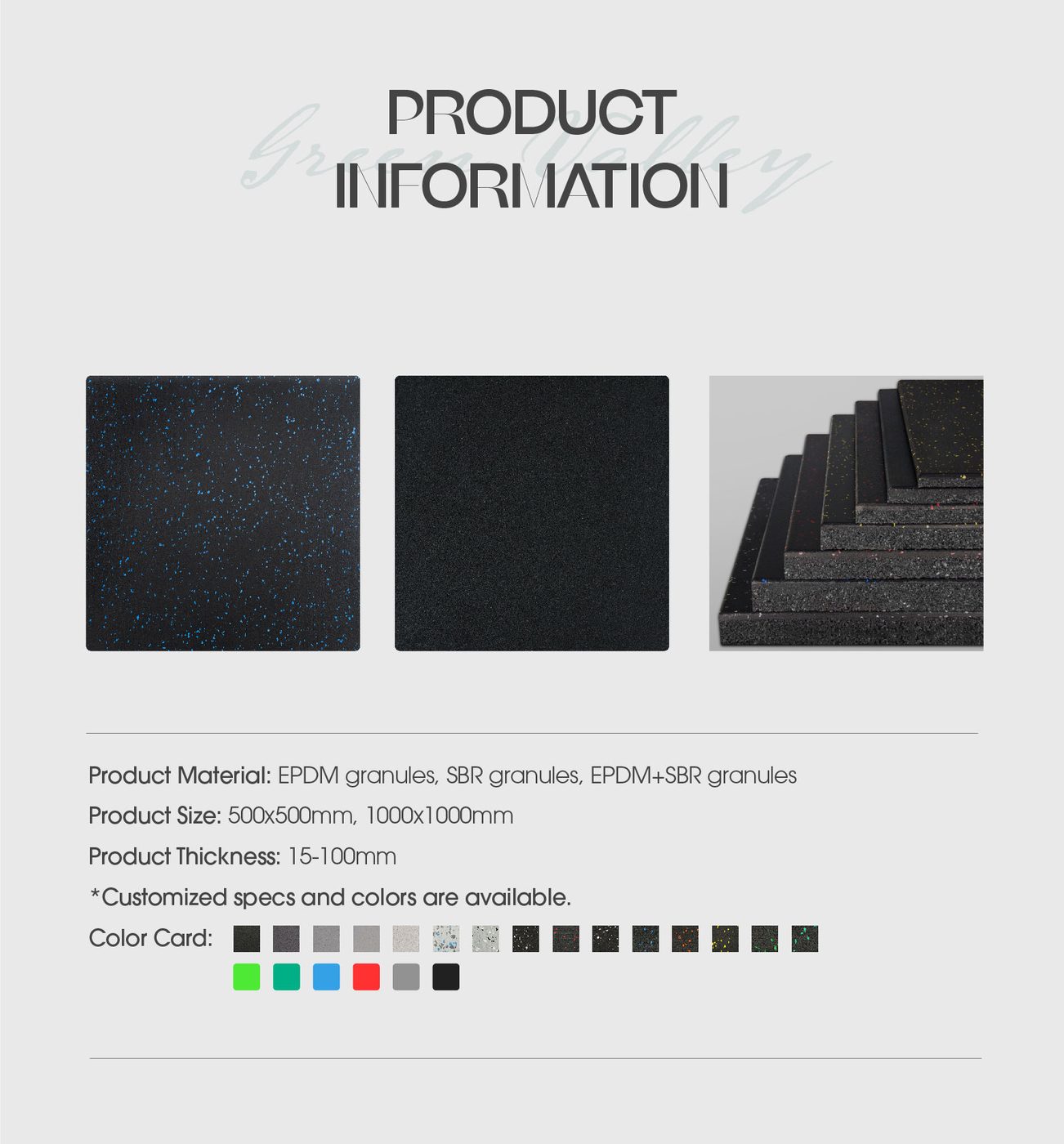 Cork rubber tiles detailed technical sheet 3