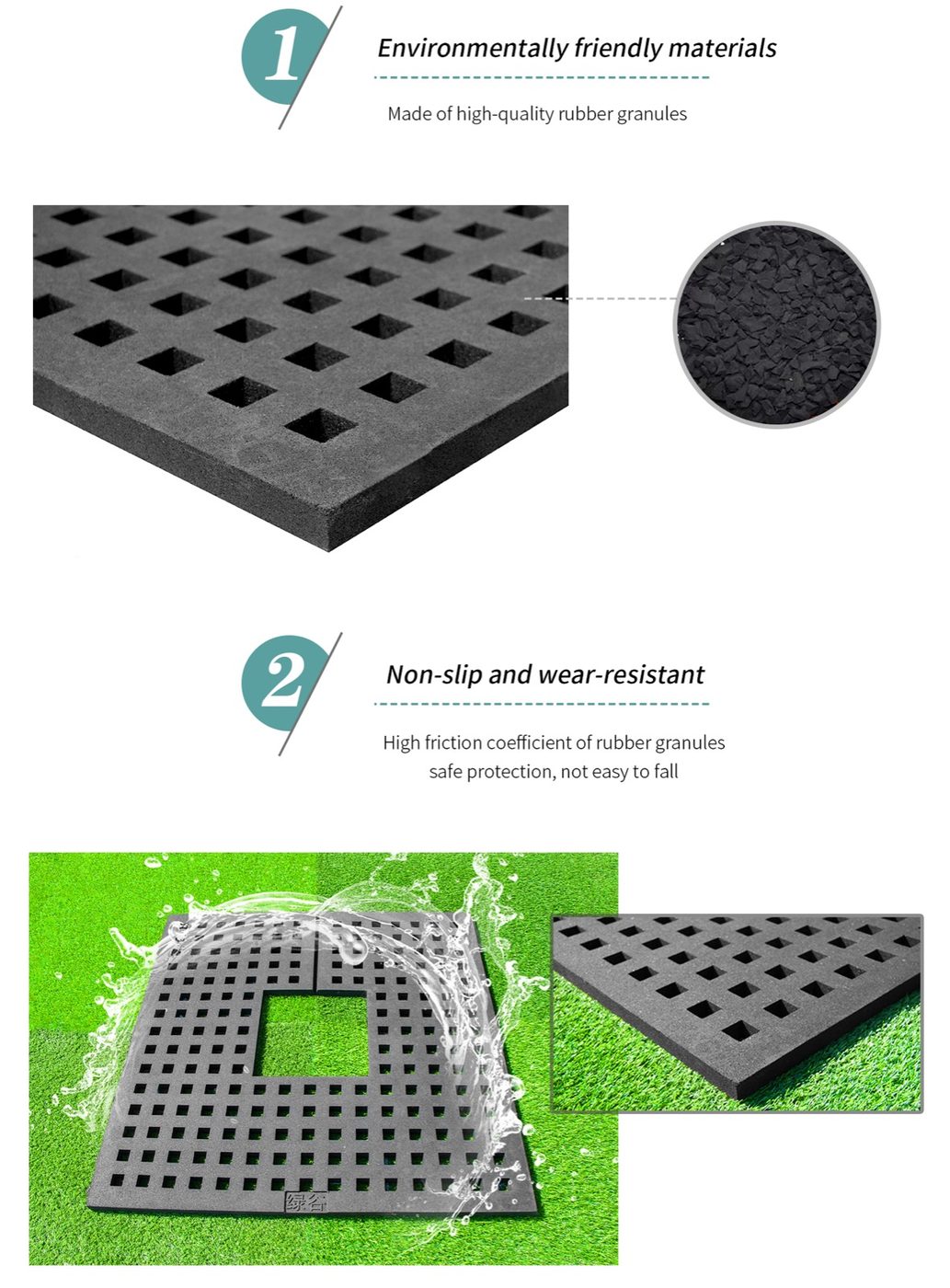 Recycled Rubber Tree Ring detailed technical sheet 2