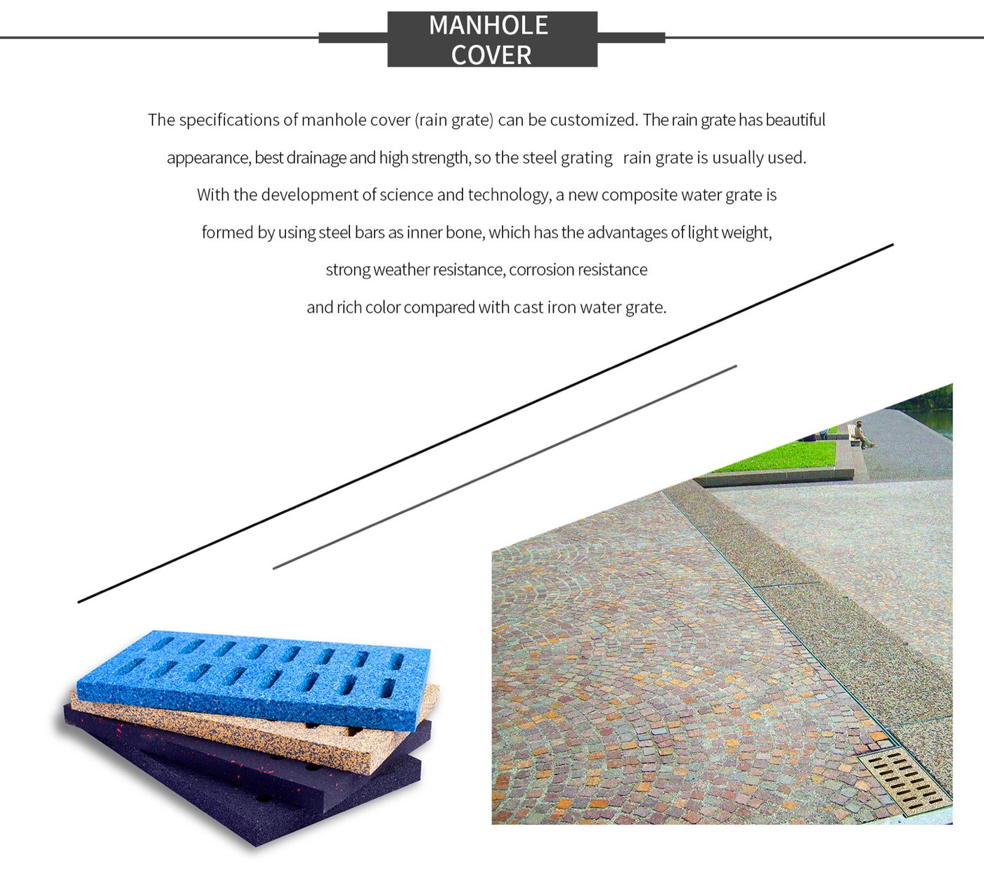 Rubber Manhole Cover detailed technical sheet 1