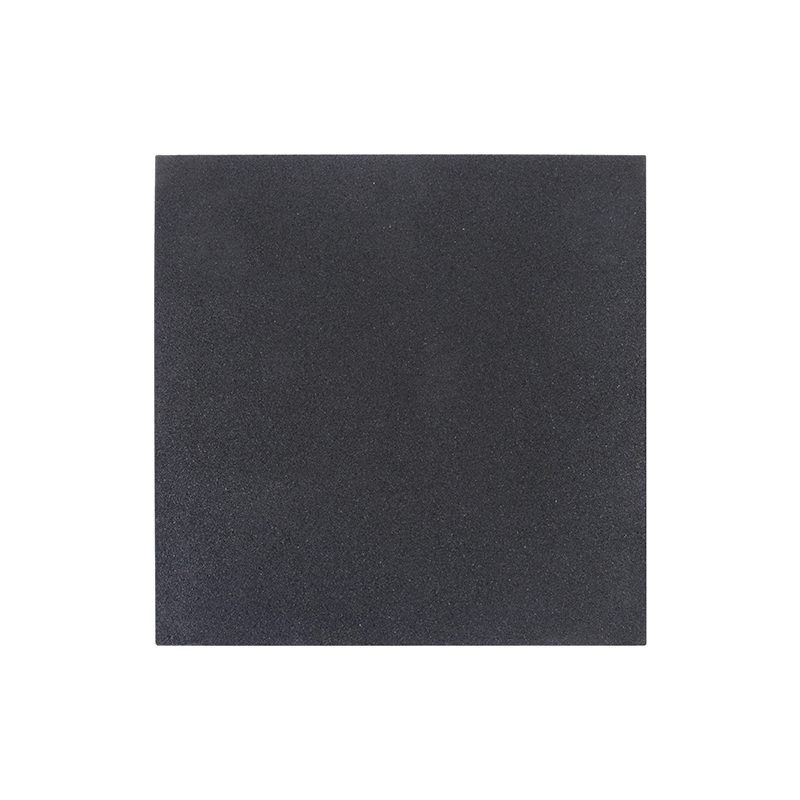 Full black rubber floor mat